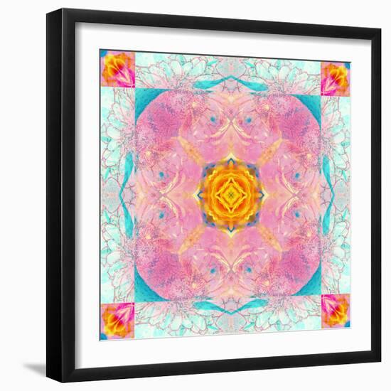 Colorful Symmetric Layer Work from Flowers-Alaya Gadeh-Framed Photographic Print