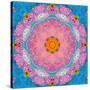 Colorful Symmetric Layer Work from Flowers-Alaya Gadeh-Stretched Canvas