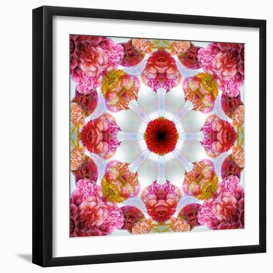 Colorful Symmetric Layer Work from Flowers-Alaya Gadeh-Framed Photographic Print