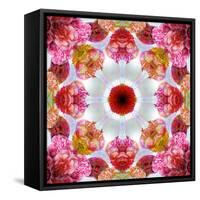 Colorful Symmetric Layer Work from Flowers-Alaya Gadeh-Framed Stretched Canvas