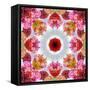 Colorful Symmetric Layer Work from Flowers-Alaya Gadeh-Framed Stretched Canvas