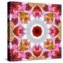 Colorful Symmetric Layer Work from Flowers-Alaya Gadeh-Stretched Canvas