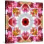 Colorful Symmetric Layer Work from Flowers-Alaya Gadeh-Stretched Canvas