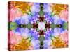 Colorful Symmetricl Layer Work from Orchids-Alaya Gadeh-Stretched Canvas