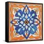 Colorful Tile II-Elizabeth Medley-Framed Stretched Canvas