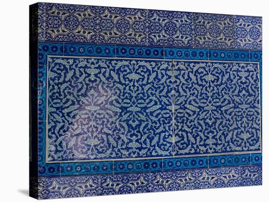 Colorful Tile Work in the Topkapi Palace, Istanbul, Turkey-Darrell Gulin-Stretched Canvas