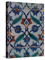 Colorful Tile Work in the Topkapi Palace, Istanbul, Turkey-Darrell Gulin-Stretched Canvas