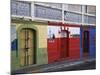 Colorful Town Shop Fronts, Isabela Segunda, Vieques, Puerto Rico-Dennis Flaherty-Mounted Photographic Print