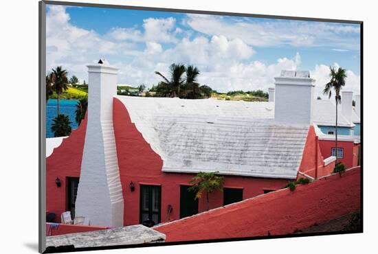 Colorful Traditional House, St George, Bermuda-George Oze-Mounted Photographic Print