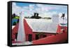 Colorful Traditional House, St George, Bermuda-George Oze-Framed Stretched Canvas