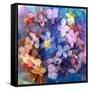 Colorful Translucent Layer Work from Orchid and Hydrangea-Alaya Gadeh-Framed Stretched Canvas