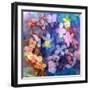 Colorful Translucent Layer Work from Orchid and Hydrangea-Alaya Gadeh-Framed Photographic Print