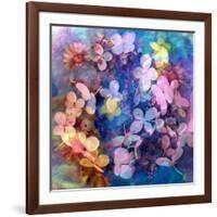 Colorful Translucent Layer Work from Orchid and Hydrangea-Alaya Gadeh-Framed Photographic Print