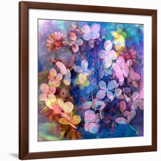 Colorful Translucent Layer Work from Orchid and Hydrangea-Alaya Gadeh-Framed Photographic Print