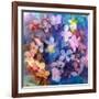 Colorful Translucent Layer Work from Orchid and Hydrangea-Alaya Gadeh-Framed Photographic Print