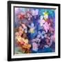 Colorful Translucent Layer Work from Orchid and Hydrangea-Alaya Gadeh-Framed Photographic Print