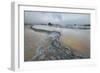 Colorful travertine formations at Great Fountain Geyser, Yellowstone National Park.-Alan Majchrowicz-Framed Photographic Print