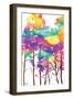 Colorful Tree-OnRei-Framed Art Print