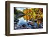 Colorful Trees Along the Swift River New Hampshire-George Oze-Framed Photographic Print