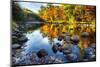 Colorful Trees Along the Swift River New Hampshire-George Oze-Mounted Photographic Print