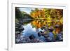 Colorful Trees Along the Swift River New Hampshire-George Oze-Framed Photographic Print