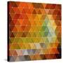 Colorful Triangles Background-Maksim Krasnov-Stretched Canvas