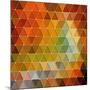 Colorful Triangles Background-Maksim Krasnov-Mounted Art Print