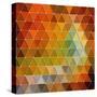 Colorful Triangles Background-Maksim Krasnov-Stretched Canvas
