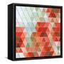 Colorful Triangles Pattern-Maksim Krasnov-Framed Stretched Canvas
