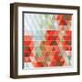 Colorful Triangles Pattern-Maksim Krasnov-Framed Art Print