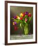 Colorful Tulips Still Life-null-Framed Art Print