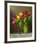 Colorful Tulips Still Life-null-Framed Art Print