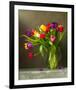 Colorful Tulips Still Life-null-Framed Art Print