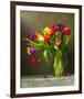 Colorful Tulips Still Life-null-Framed Art Print