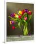 Colorful Tulips Still Life-null-Framed Art Print