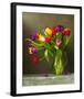 Colorful Tulips Still Life-null-Framed Premium Giclee Print