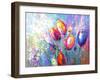 Colorful Tulips-Leon Devenice-Framed Art Print