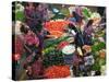Colorful Vegetable Market in Chichicastenango, Guatemala-Keren Su-Stretched Canvas