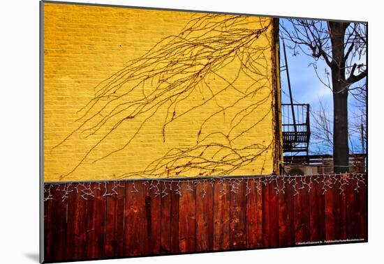 Colorful View in Brooklyn New York-null-Mounted Poster