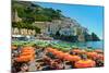 Colorful View of Almafi Coast Italy-null-Mounted Photo