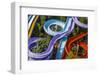 Colorful Water Slides in Buyukcekmece, Aerial, Istanbul, Turkey-Ali Kabas-Framed Photographic Print