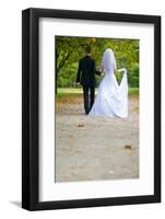 Colorful Wedding Shot of Bride and Groom-PH.OK-Framed Photographic Print