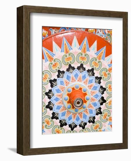 Colorful Wheel For Carriages, Costa Rica-Bill Bachmann-Framed Photographic Print