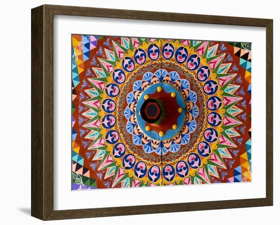 Colorful Wheel For Carriages, Costa Rica-Bill Bachmann-Framed Photographic Print