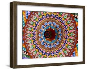 Colorful Wheel For Carriages, Costa Rica-Bill Bachmann-Framed Photographic Print