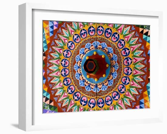 Colorful Wheel For Carriages, Costa Rica-Bill Bachmann-Framed Photographic Print