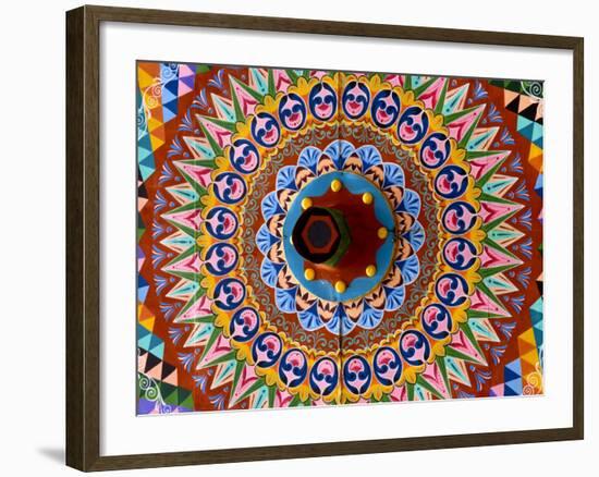 Colorful Wheel For Carriages, Costa Rica-Bill Bachmann-Framed Photographic Print