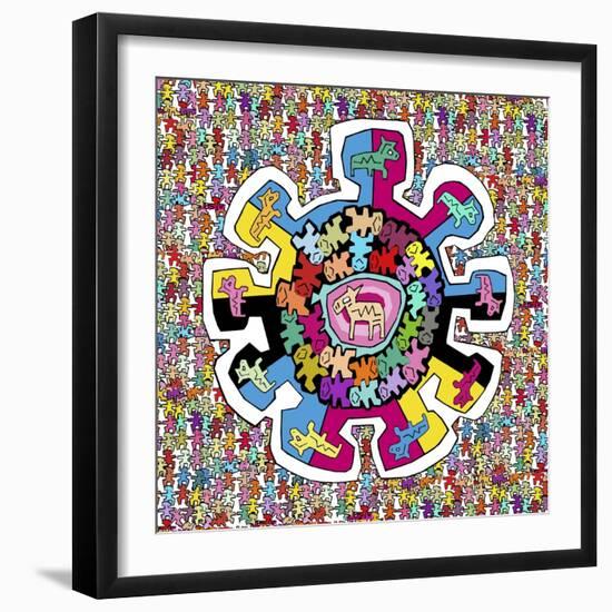 Colorful Wheel-Miguel Balbás-Framed Giclee Print