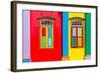 Colorful Windows and Details on A Colonial House in Little India, Singapore-platongkoh-Framed Photographic Print