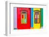 Colorful Windows and Details on A Colonial House in Little India, Singapore-platongkoh-Framed Photographic Print